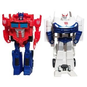 Transformers Cyberverse Optimus Prime And Prowl 1-Step Changers Action Figures